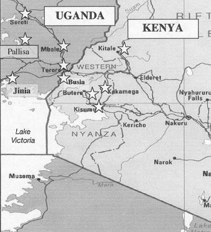 Uganda-Kenya Map